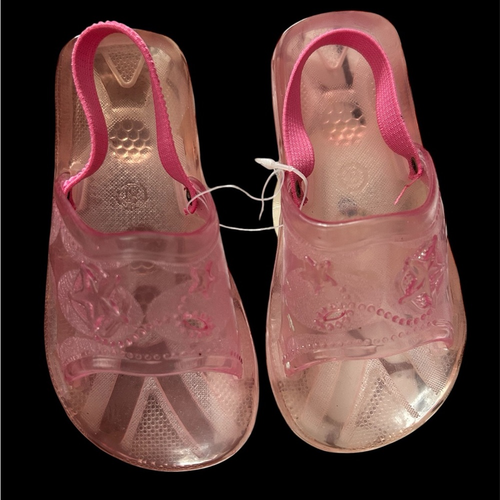 Pink transparent girls jellies